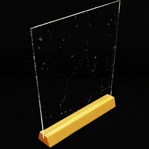 Numero di tavolo moderno segni acrilici con supporto in legno a5 a6 per ricevimento di nozze | Ristorante, | Festa per eventi - Product Image 5