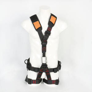 Пятиточечная страховочная привязь для высотных работ, полный комплект с двойным крюком, защита от падения, полноразмерный страховочный пояс для защиты от падения с высоты - Product Image 6