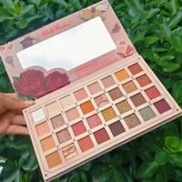 Großhandel 32 Farben DIY Lidschatten-Puder Wasserfester Hochpigmentierter Mineral-Glitter Lidschatten-Palette mit Sechseck-Design