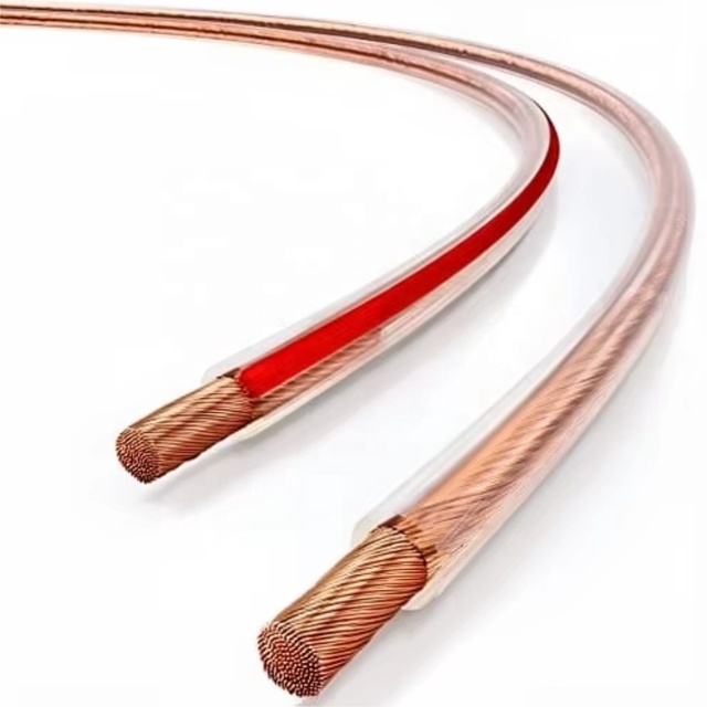 CHANGBAO HIFI AUDIO WIRE for HOME THEATER LOW NOISE 2 CORE 1.0MM 1.5MM 2.5MM OFC PURE COPPER TRANSPARENT SPEAKER CABLE