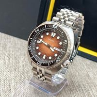 Montre mécanique automatique pour hommes, en acier inoxydable, avec aiguilles lumineuses, chronographe, montre de plongée sportive, 22mm, résistante à l'eau jusqu'à 50m