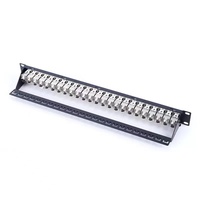 Panel Patch FTP Cat6A untuk Rak 1U 24 Port Keystone Network Panel