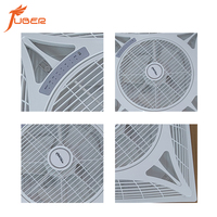 Ventilateur de plafond encastré intelligent commercial et domestique de 24 pouces en PP avec moteur en cuivre pur, télécommande 3 vitesses, 110V-220V