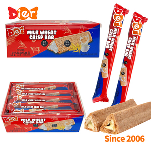 Süßigkeiten Großhandel Custom Private Label Halal Snacks Knusprige Kekse Stick Milch geschmack Sandwich Dreieck Kekse Bar OEM/ODM - Product Image 6