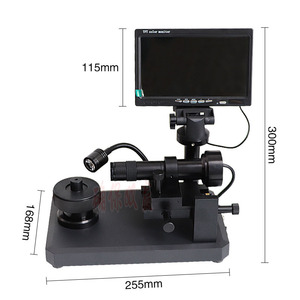แว่นขยายเครื่องประดับกล้องจุลทรรศน์ดิจิตอล 255x168x300 มม. จอแสดงผล LCD โฟกัสแบบแมนนวลไฟ LED สำหรับการตรวจสอบอัญมณี - Product Image 1