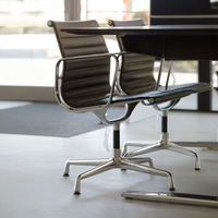 Table de réunion de bureau ronde en bois avec pieds en métal, petite, pour conférences, discussions et négociations
