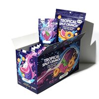 Présentoir de Comptoir en Carton pour Aliments, Unité de Présentation en Gros pour Bonbons et Barres de Céréales, Support Promotionnel Imprimé, Organisateur d'Emballage de Détail