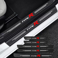 Autocollants en fibre de carbone 3M4229P à usage unique pour seuil de porte anti-rayures TYPE R Civic/HRV/CRV/CITY/Jazz/Pilot/FIT
