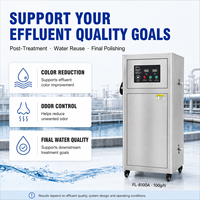 Generator Ozon PLC Air Industri 100g untuk Pemolesan Air Limbah, Peralatan Sistem Pemurnian Pengolahan Air Lanjutan