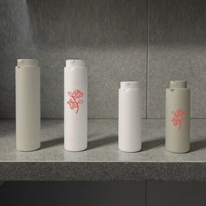 25ml 45ml Refillable Eco-friendly Luxury Airless Pump <b>Bottles</b> Matte White Grey Cosmetic Package Containers - Product Image 5