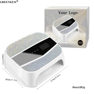 Sèche-ongles haute puissance 168W avec strass, double source lumineuse pour usage en salon, <span class=keywords><strong>lampe</strong></span> <span class=keywords><strong>UV</strong></span> personnalisée à brancher - Product Image 6