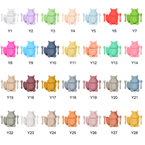 ชุดจานแบ่งซิลิโคน BPA ปลอดภัยใช้กับไมโครเวฟและเครื่องล้างจานอาหารดูดรูปกระรอกใช้ในทุกวัน - Product Image 6