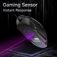 AJAZZ AJ039 V2 Mouse Gaming Berkabel 7200 DPI RGB Backlit Ergonomis 7 Tombol yang Dapat Diprogram Mouse Gamer USB untuk PC Laptop