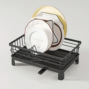 Ultimo Modello Moderno di Scolapiatti da Appoggio Portatile in Ferro e Acciaio per 4 Tazze e Piatti, Organizzatore per Dispensa e Cucina - Product Image 4