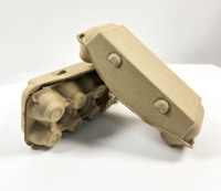 Vente flash - Boîte à œufs en papier ondulé écologique, 10 unités, boîte à œufs portable, boîte à œufs en papier biodégradable