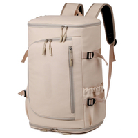 Mochila Unisex para ordenador portátil para estudiantes de la mejor calidad, diseño geométrico, Material de nailon, cremallera, compartimento para baloncesto, deportes al aire libre, 20-36L