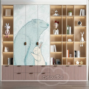 Set di librerie in legno Chiquitos-multiuso salvaspazio per bambini camera da letto ripiani regolabili Design moderno per - Product Image 4