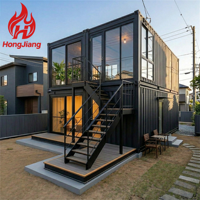 Rumah Kontainer Lipat yang Dapat Diperluas, Dapur Bergerak, Rumah Prefab Mini Ramah Lingkungan Bertenaga Surya, Eksterior Luar Ruangan, Dapat Dipindahkan