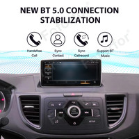 10.25 "Android13 Carplay pour Honda CRV 2012-2017 Auto Stéréo Avec GPS Navigation WIFI Mirrorlink Radio Voiture Tête Unité