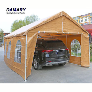 Abri de voiture robuste 10x20 pieds |   Abri de rangement extérieur imperméable, tente de <span class=keywords><strong>garage</strong></span> |   Tente de réception commerciale avec fenêtres - Product Image 1