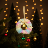 Guirlande de Noël artisanale, décorations uniques, nœud artificiel personnalisé, couleur Natale Ghirlanda pour porte, arbre