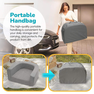 Custom Manufacturer Comfortable Safety Toddler <b>Floor</b> <b>Beds</b> with Soft Foam for Baby and Kids with Washable Cover Portable Handle - Product Image 4