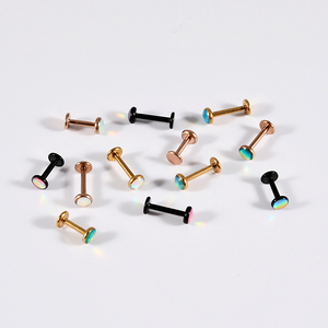Vente en gros <span class=keywords><strong>d</strong></span>'acier chirurgical Flash <span class=keywords><strong>Film</strong></span> plaqué <span class=keywords><strong>or</strong></span> noir Labret Base plate Boucle <span class=keywords><strong>d</strong></span>'<span class=keywords><strong>oreille</strong></span> époxy Lobe <span class=keywords><strong>d</strong></span>'<span class=keywords><strong>oreille</strong></span> Helix Tragus Piercing Bijoux <span class=keywords><strong>l</strong></span>èvre - Product Image 6