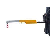 Bright Group FJS45 Grue télescopique pour chariot élévateur 4,5 tonnes, flèche fixe courte/longue, acier zingué, multi-angles