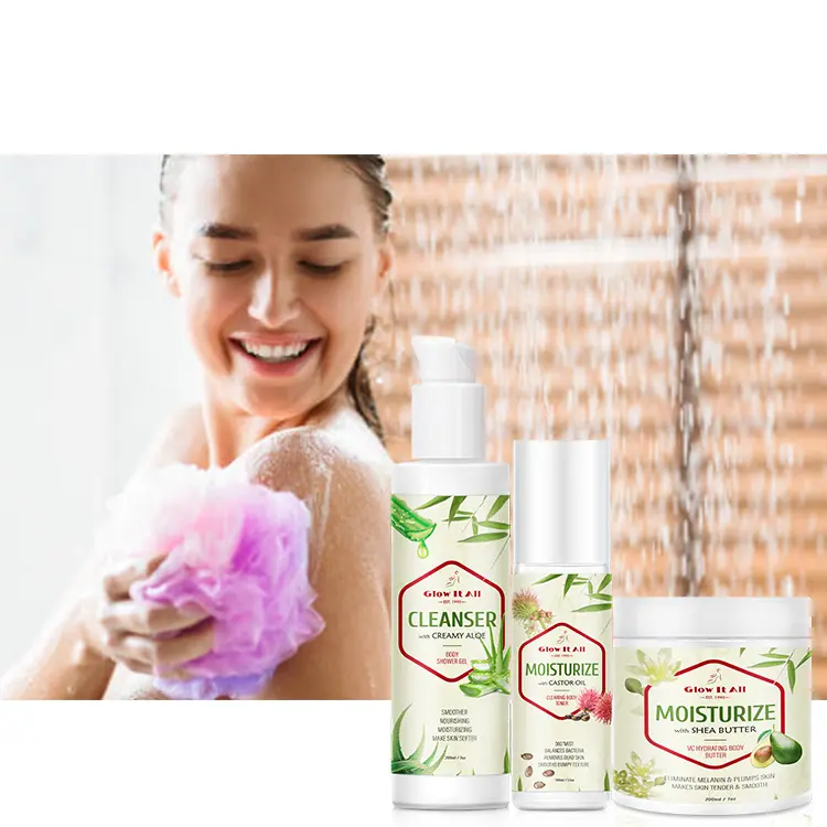 Residue Free Vegan Shower Gel Private Label Organic Women'S Whitening Body Wash For All Skin Type