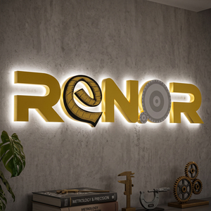Letras LED Metálicas 3D de Fábrica, Letrero Personalizado con Logotipo Comercial, Nombre de Marca, Letrero Luminoso LED para Publicidad - Product Image 2