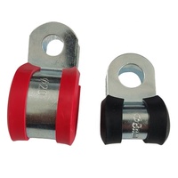 Colliers de serrage pour tuyaux en acier inoxydable du fabricant chinois, avec doublure en caoutchouc EPDM, collier de serrage en P personnalisable avec coussinets en caoutchouc
