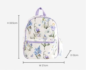Custom <b>Waterproof</b> All Over Printing Floral With Side Large Bottle Pockets Light Weight Teenager <b>School</b> Bag <b>Backpacks</b> for Girls - Product Image 3