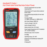 Testeur de panneau solaire portable, test automatique, puissance maximale, tension, courant, circuit ouvert, court-circuit, IP40, écran LCD couleur, précision 1,0 % PV
