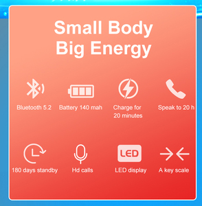 K55 Không Dây Cho 5.2 Tai Nghe Hiển Thị Kỹ Thuật Số ENC Tiếng Ồn Hủy Bỏ Ipx4 Không Thấm Nước Độ trễ Thấp Cho Android IOS Kinh Doanh - Product Image 5