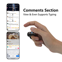   Mouse Anular Inalámbrico para TikTok, Control Remoto para Video, Desplazador Automático, Control Remoto para Cámara, Compatible con iPhone y Android