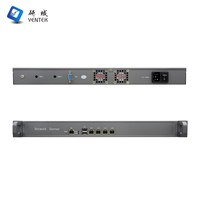 Serveur 1U pour montage en rack, système de sécurité, Intel J1900 J4125, Win10, 4 LAN POE 1G, Appliance Pfsense, Pare-feu d'entreprise, PC