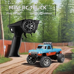 Voiture de course RC miniature Dwi Dowellin 2,4 GHz, échelle 1:64, monster truck en plastique, télécommande, lumières, drift, 4x4, chargeur inclus - Product Image 2