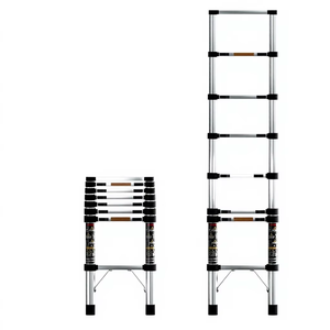 Escada télescopique légère en acier inoxydable <span class=keywords><strong>Telesteps</strong></span> – Outil d'entretien pour camping-car et remorque extérieurs - Product Image 5