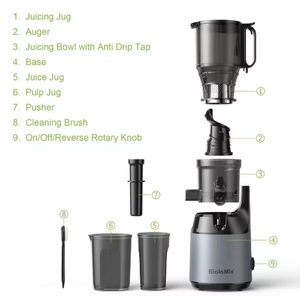 Extracteur de jus électrique à froid de qualité supérieure pour la maison et les camping-cars, idéal pour <span class=keywords><strong>presser</strong></span> les jus de pomme, de carotte, d'orange et de fruits. - Product Image 4