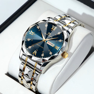 Men's Waterproof Fashion Diamond-Dial Design Business Wristwatch - Product Image 1
