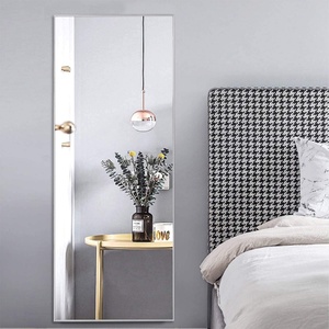Silver Frameless Beveled Edge Flexible <b>Mirror</b> Tiles 2-8mm Glass <b>Sheet</b> for Creative Wall Decor Home Bedroom Bathroom - Product Image 2