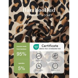 Pyjama pour femmes BambooBud, haut à manches courtes, pantalon de jogging, vêtements de nuit en viscose de bambou avec poche, tailles S à XXL - Product Image 3