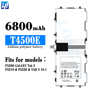 OEM T4500E <span class=keywords><strong>P5200</strong></span> P5210 P5220 tablette batterie pour Samsung Galaxy Tab 3 10.1 2013 - Product Image 3