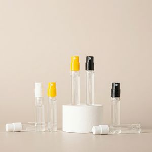 Mini frasco de vidrio de 2ml 2.5ml para muestras de perfume, botella pulverizadora con atomizador de doble resorte y serigrafía para crema de cuidado de la piel y fragancias - Product Image 5