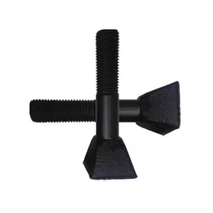 Boulon à tête carrée pour broyeur, acier au carbone grade 8.8, oxyde noir, M16 à M36, pour fixation de l'extrémité de charge de broyeur à tiges - Product Image 4