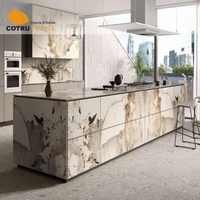 Comptoirs en marbre décoratifs de luxe Pandora, dalles en marbre pour la décoration intérieure, cuisine et salle de bain