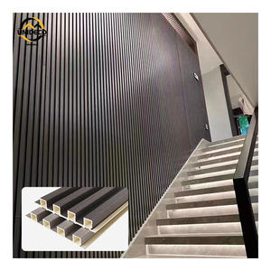 Pannello decorativo interno della fabbrica <span class=keywords><strong>pareti</strong></span> <span class=keywords><strong>di</strong></span> fondo <span class=keywords><strong>di</strong></span> <span class=keywords><strong>legno</strong></span> striscia <span class=keywords><strong>di</strong></span> grano resistente Uv Wpc <span class=keywords><strong>legno</strong></span> fibra <span class=keywords><strong>di</strong></span> parete pannelli <span class=keywords><strong>per</strong></span> la decorazione - Product Image 1