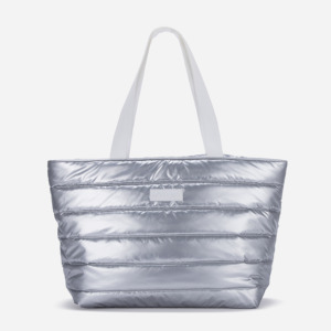 Borsa Tote Imbottita Personalizzata MINFUNG con Chiusura a Cerniera, Borsa da Viaggio in Nylon Metallizzato Lucido di Grande Capacità, Borsa a Spalla per Shopping da <span class=keywords><strong>Donna</strong></span> - Product Image 1