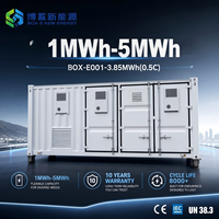 Conteneur BESS haute densité de 20 pieds, 3,85 MWh, 0,5C, LiFePO4 de haute qualité, refroidissement liquide, 8000 cycles, stockage d'énergie industriel, CE IP54