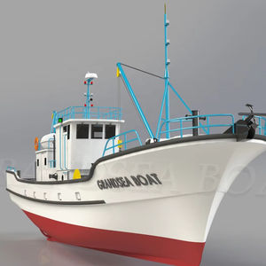 Grandsea 21.3m/70ft <span class=keywords><strong>bateau</strong></span> de pêche chalutier professionnel nouveau matériau en acier avec coque en fibre de verre Type de carburant Diesel à <span class=keywords><strong>vendre</strong></span> - Product Image 1